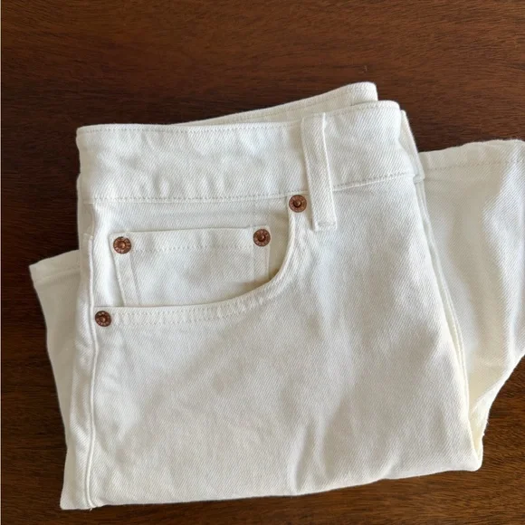Buck Mason White Denim Rider Shorts - Picture 6 of 8